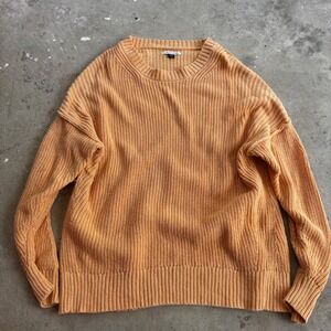 American Eagle By Payless Orange Crew Neck Sweater